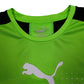 Mens Green Puma EVO TRG Sportswear Running Activewear  T Shirt