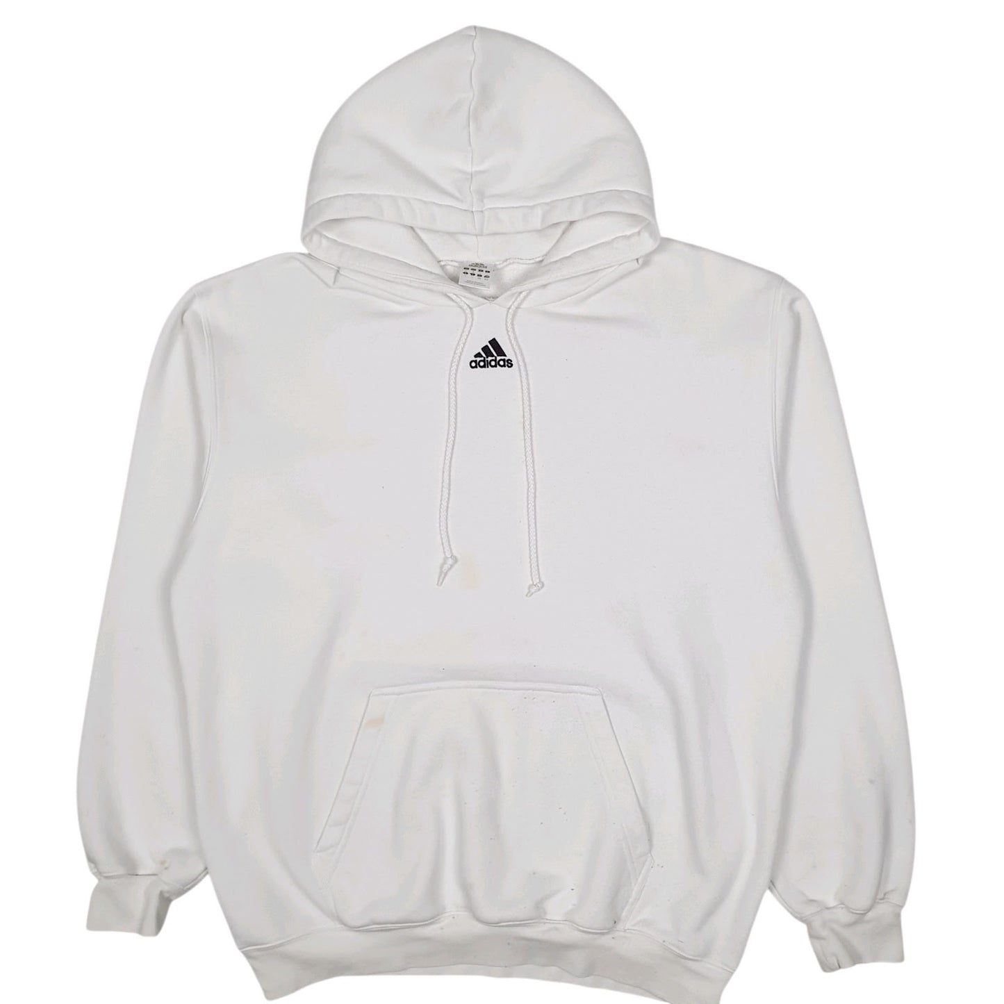 Mens White Adidas  Hoodie Jumper