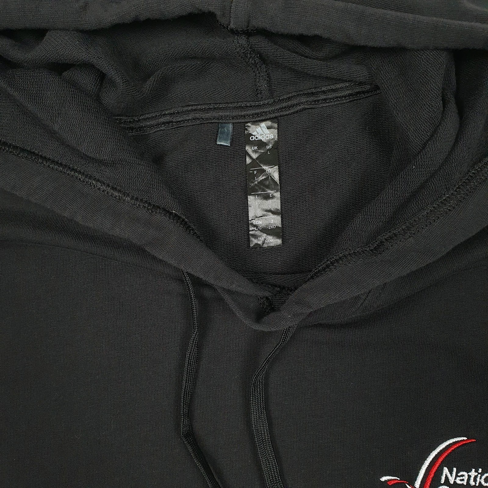 Mens Black Adidas Lightweight Hoodie Jumper