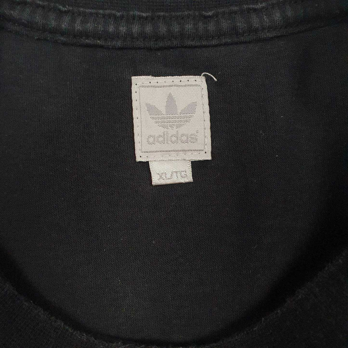 Mens Black Adidas Vintage 00s  T Shirt