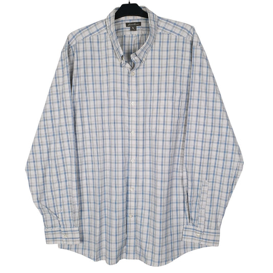 Mens White Eddie Bauer  Long Sleeve Shirt