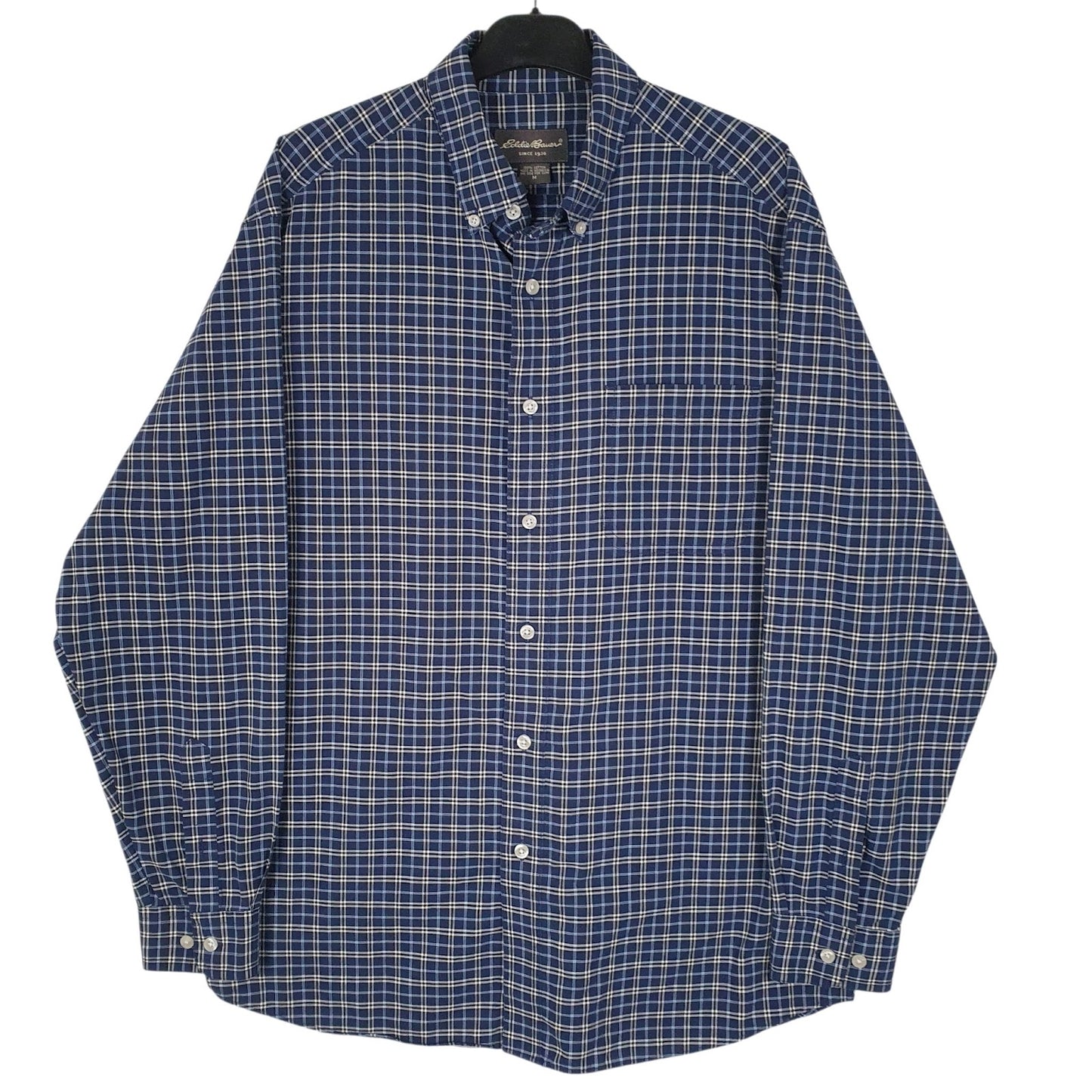 Mens Blue Eddie Bauer  Long Sleeve Shirt