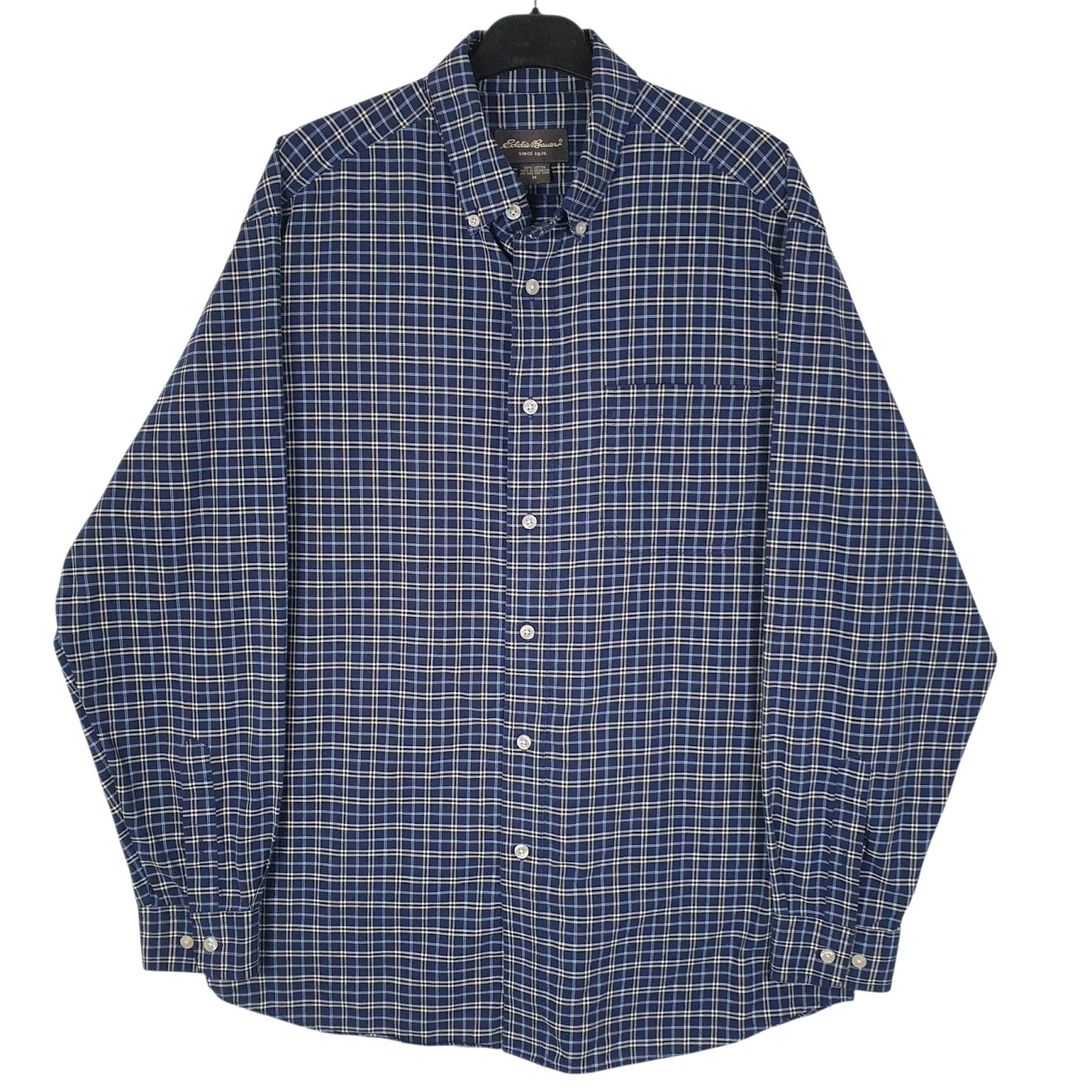 Mens Blue Eddie Bauer  Long Sleeve Shirt