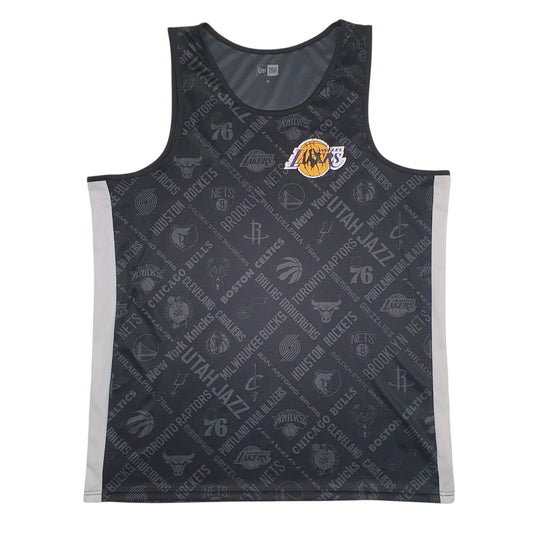 Mens Black New Era Los Angeles Lakers Sleeveless T Shirt