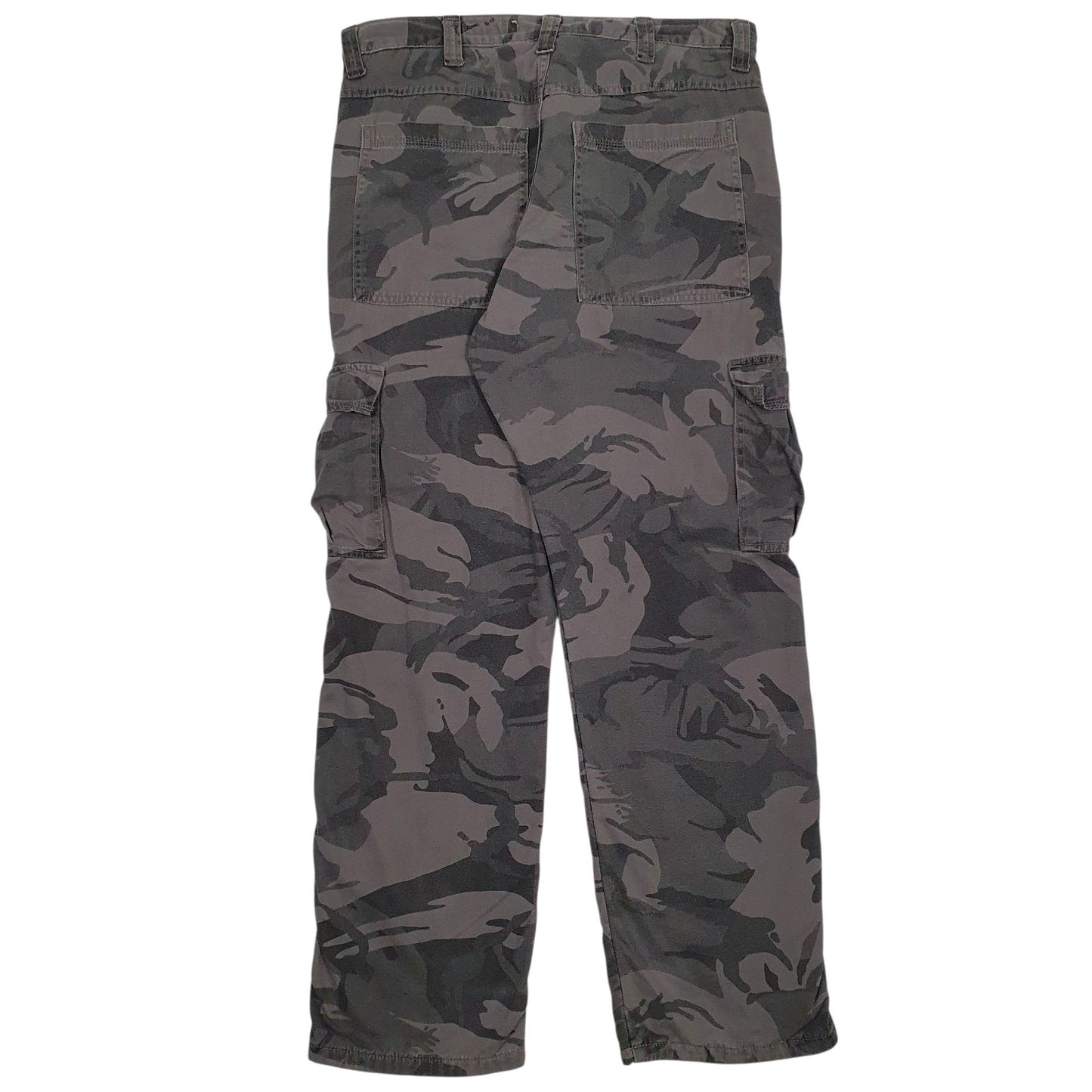 Mens Grey Wrangler G7FLCGL Camo Fleece Lined  Trousers