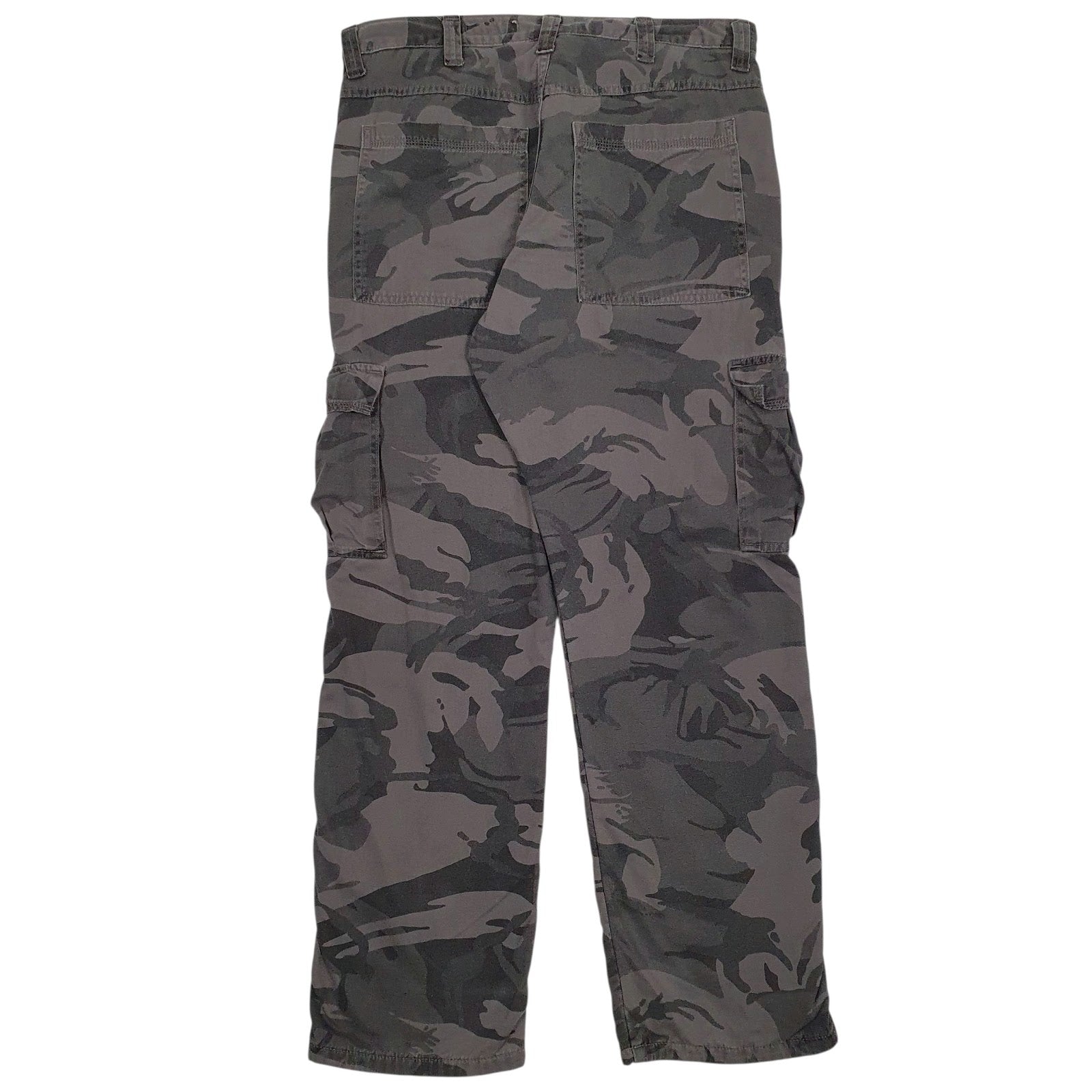 Mens Grey Wrangler G7FLCGL Camo Fleece Lined  Trousers