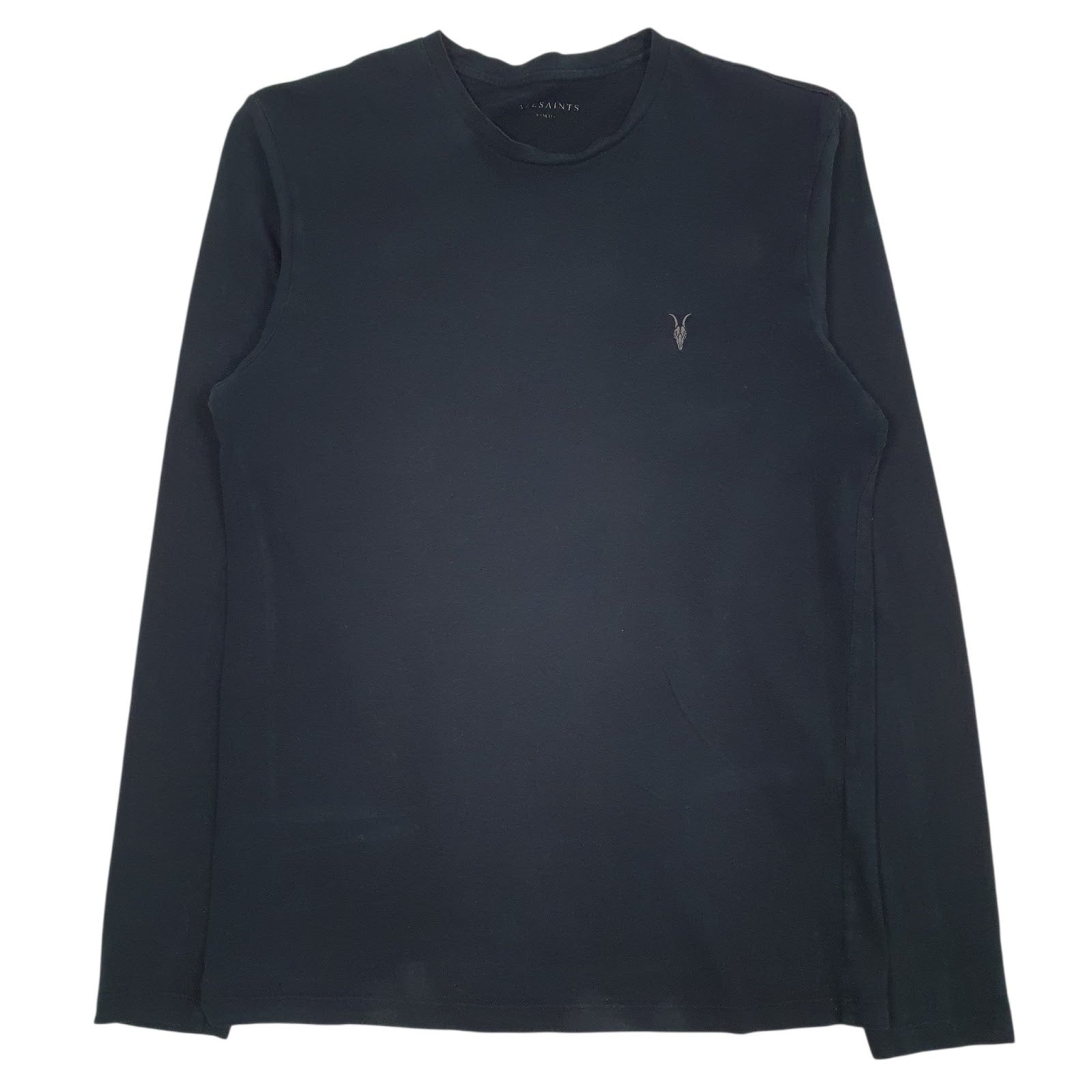 Mens Black All Saints  Long Sleeve T Shirt