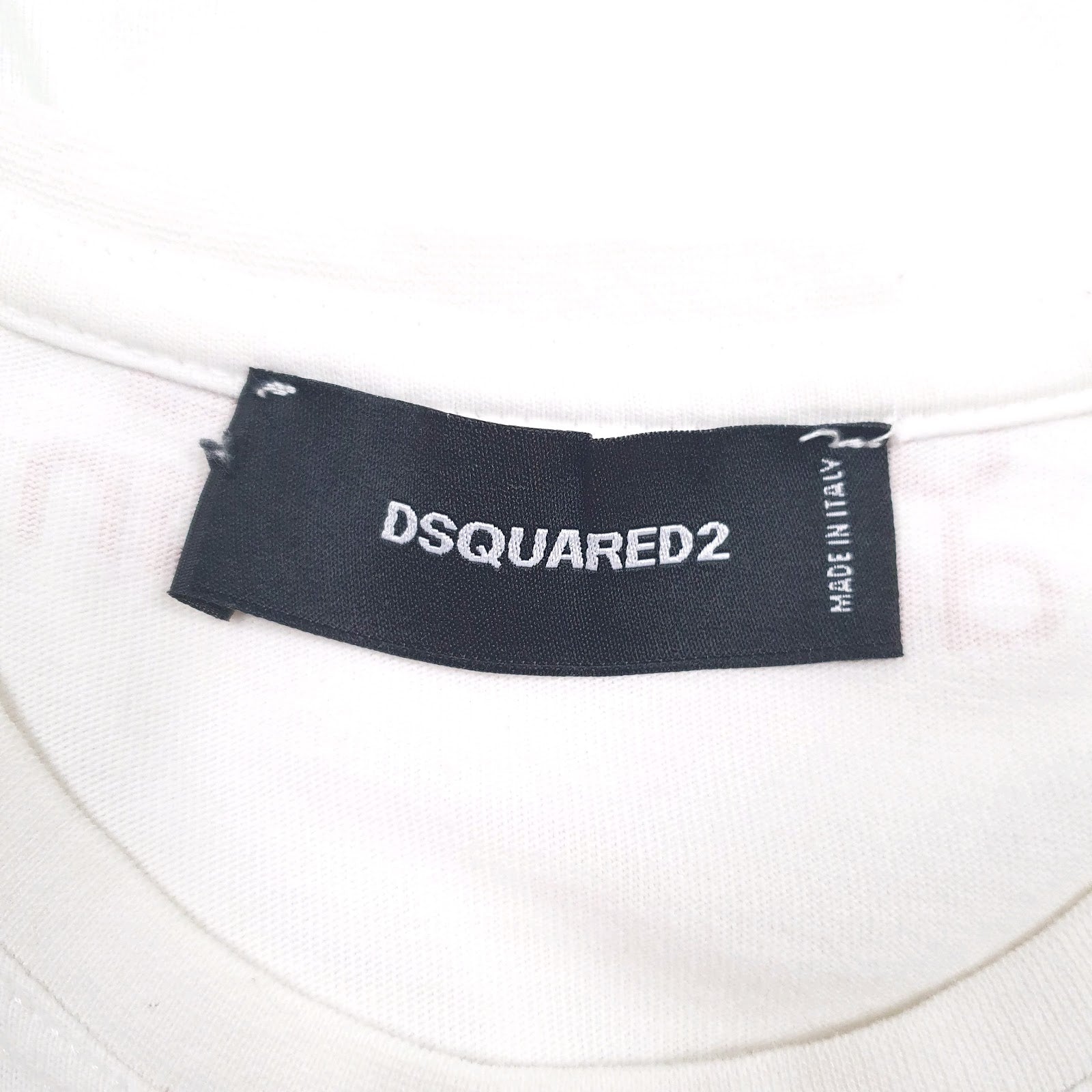 Mens White Dsquared2 Canada's Twins Made In Italy  T Shirt