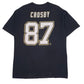 Mens Black Reebok NHL Penguins Hockey Crosby  T Shirt