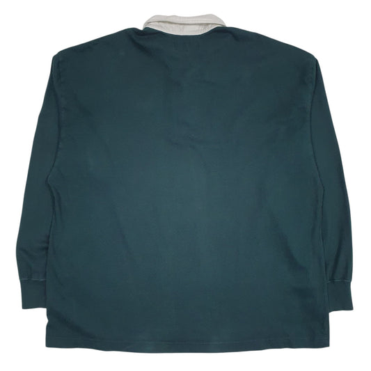 Mens Green Abercrombie & Fitch Rugby Oversized  Polo Shirt