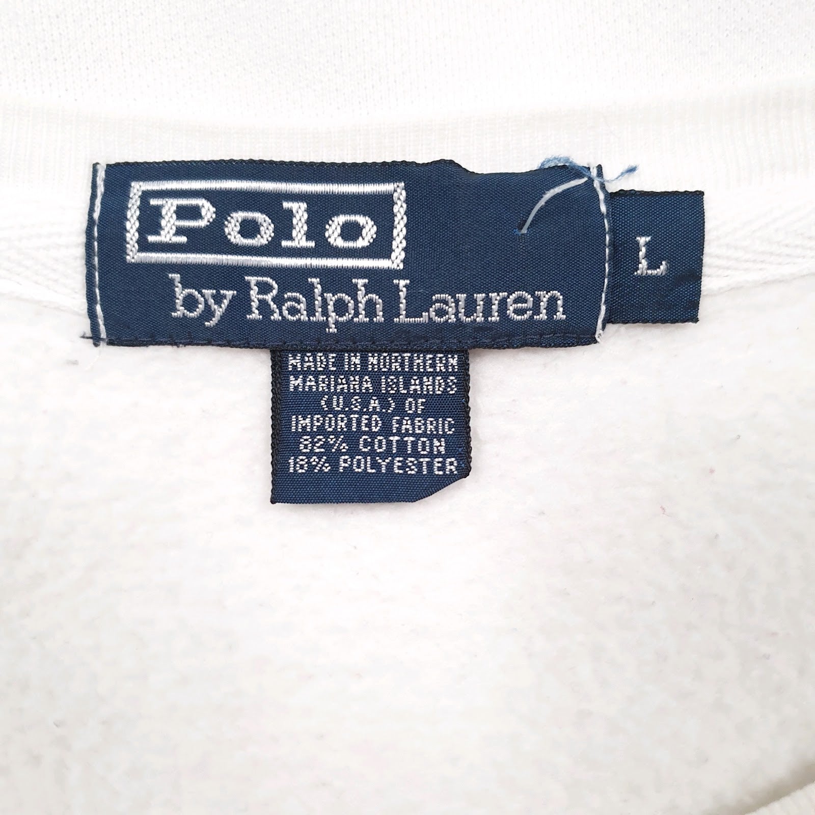 Mens White Polo Ralph Lauren  Crewneck Jumper