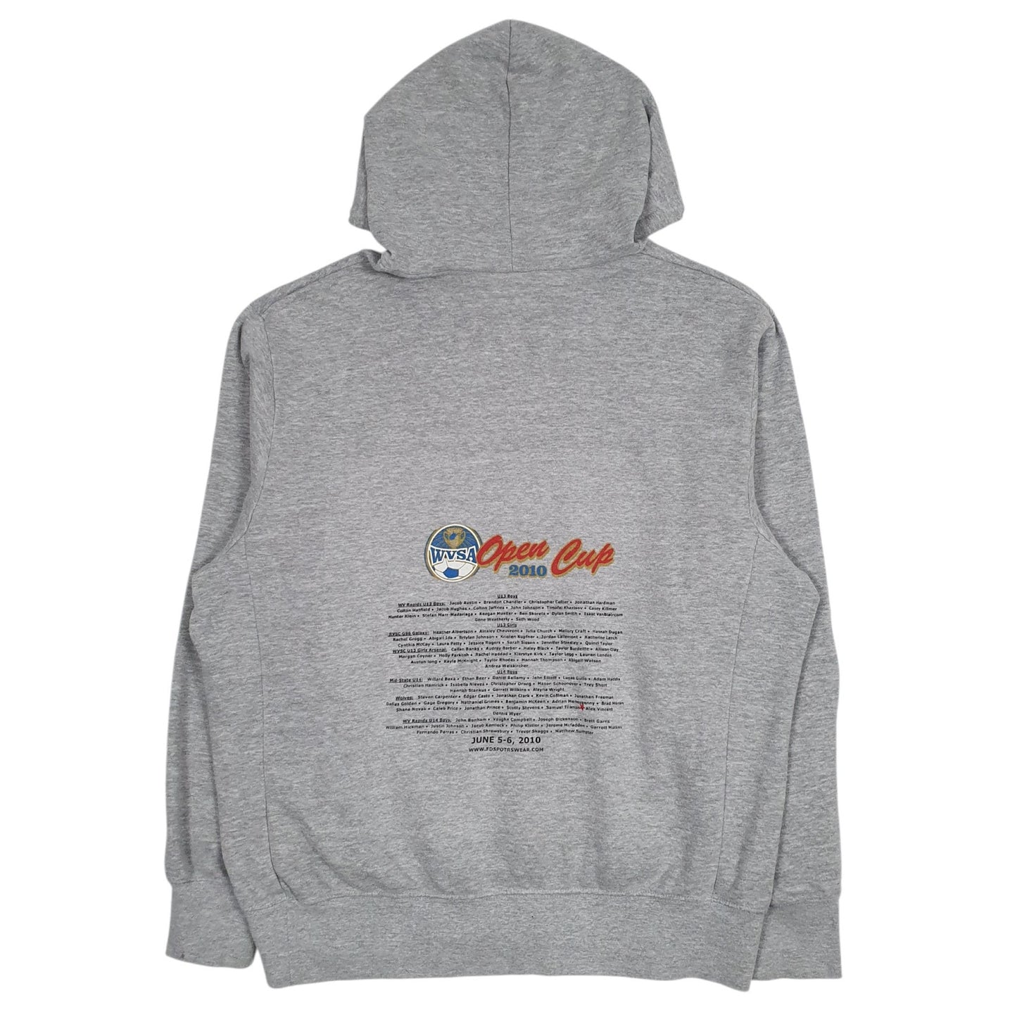 Mens Grey Nike Teams WVSA Open Cup Hoodie Jumper