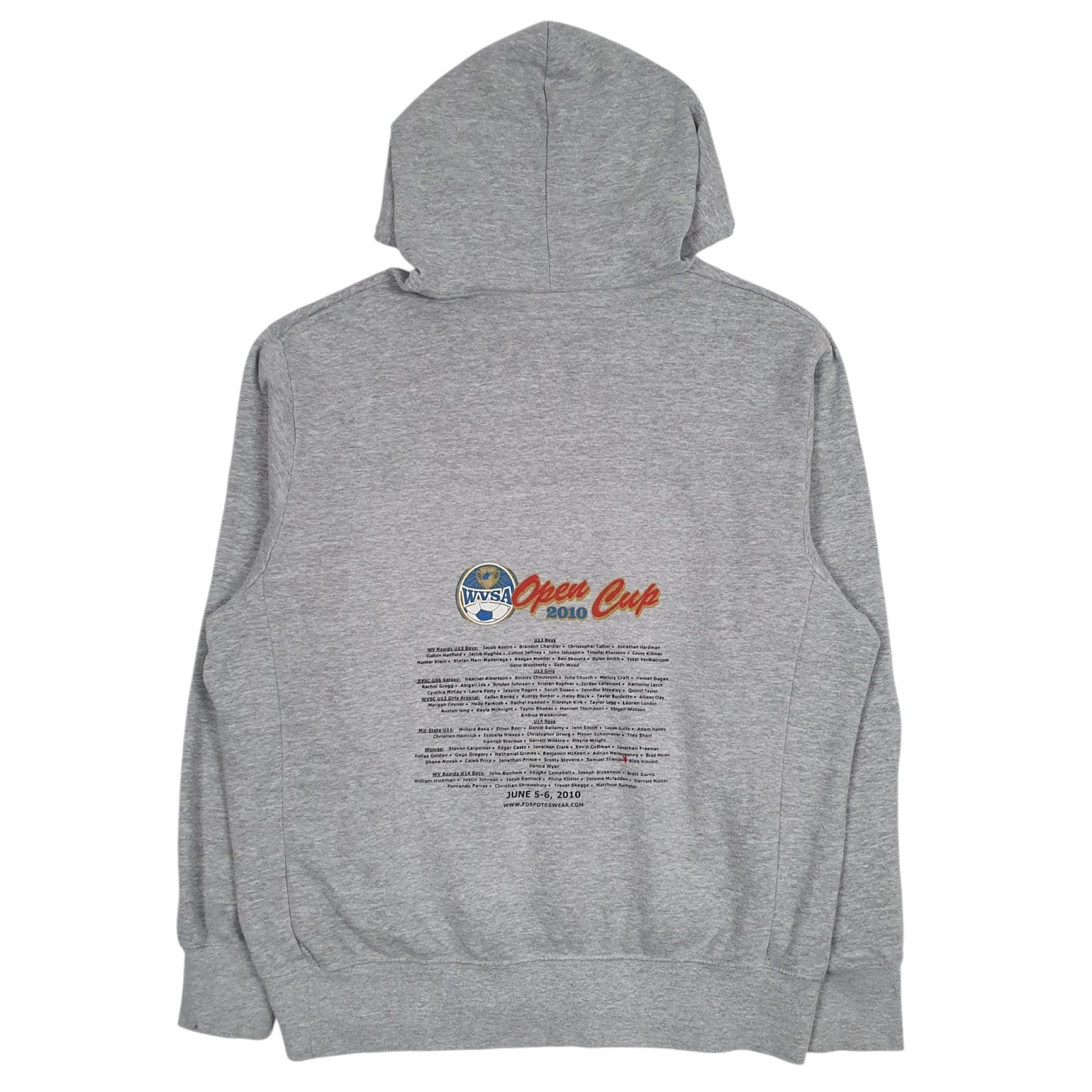 Mens Grey Nike Teams WVSA Open Cup Hoodie Jumper