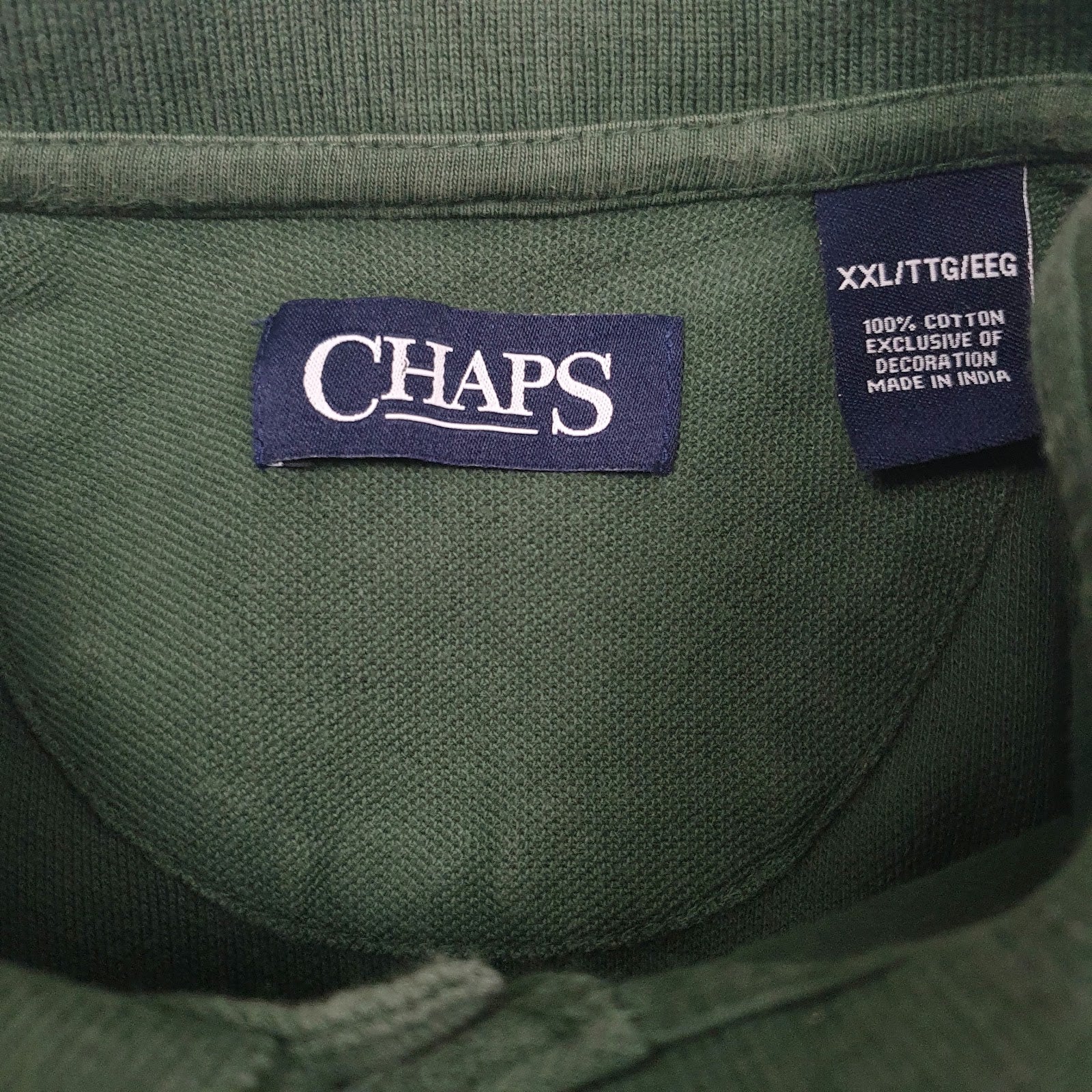 Mens Green Chaps   Polo Shirt