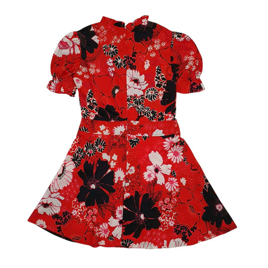 Womens Red Unbranded Floral  Dress