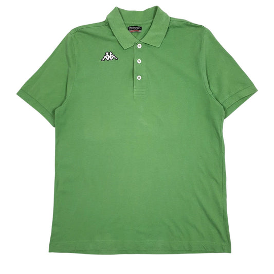 Mens Green Kappa  Short Sleeve Polo Shirt