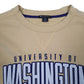 Mens Yellow Champion University of Washington Crewneck Jumper