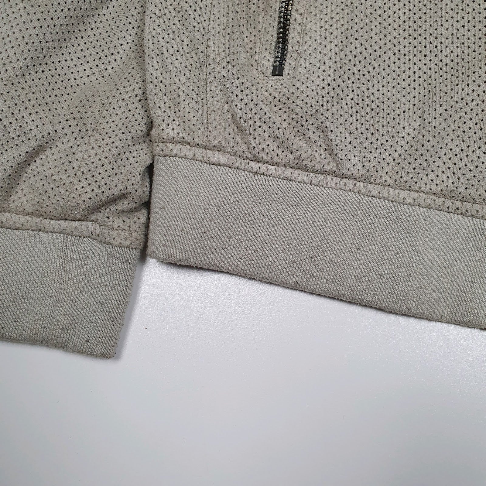 Mens Grey Levis Mesh Hoodie  Coat