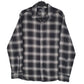 Mens Grey Eddie Bauer Flannel Long Sleeve Shirt