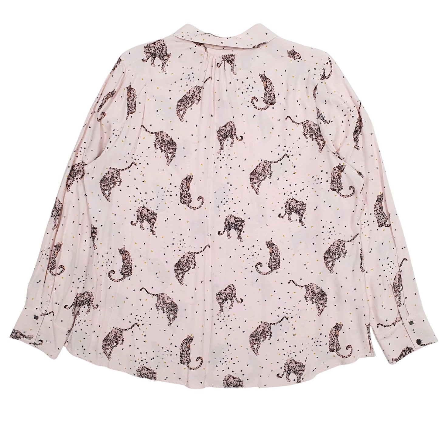 Womens Pink M&S Leopard  Shirt