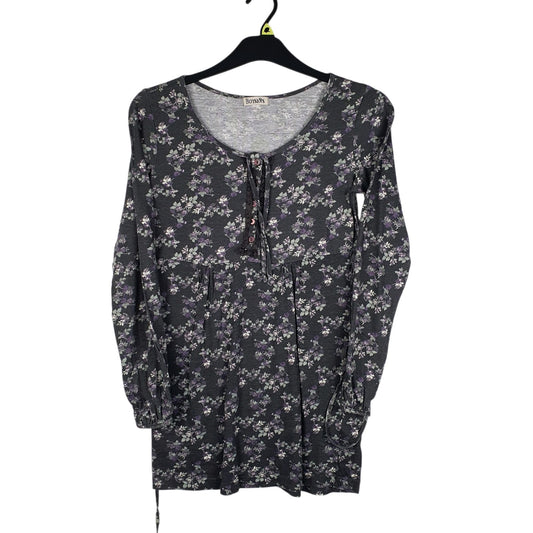 Womens Grey Boysens Tunic Floral Print Long Sleeve Dress