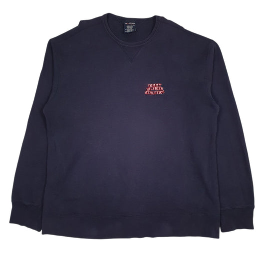Mens Navy Tommy Hilfiger Athletics Crewneck Jumper