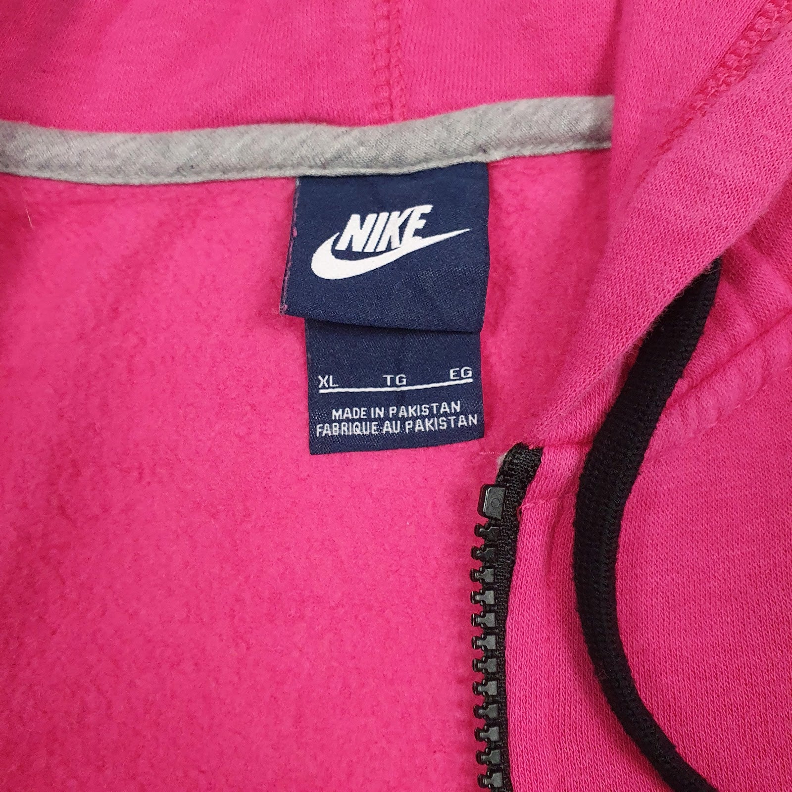 Womens Pink Nike  Full Zip Jumper