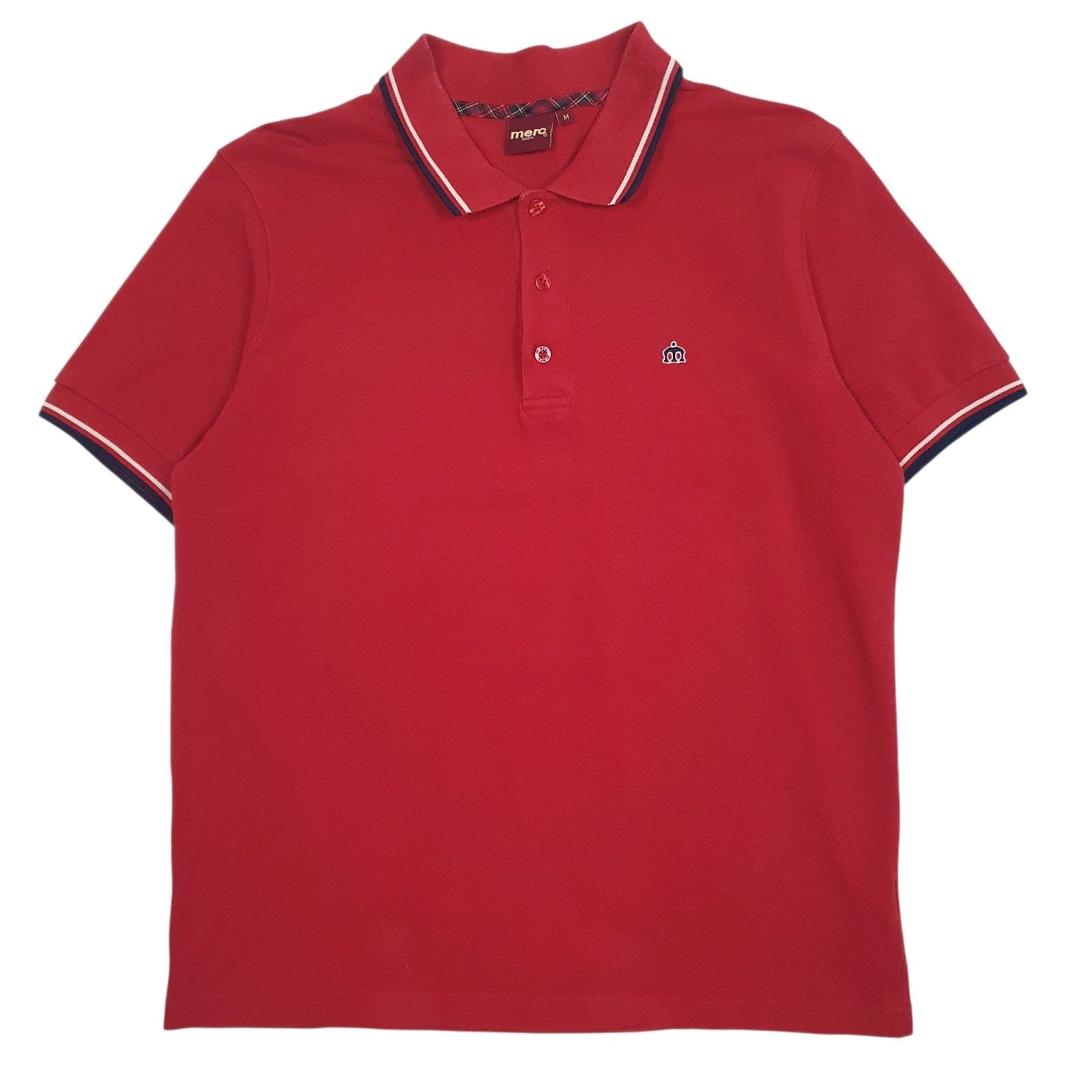 Mens Red Merc  Short Sleeve Polo Shirt
