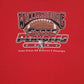 Mens Red Fruit Of The Loom Vintage 00s Williamsburg State Playoffs  T Shirt