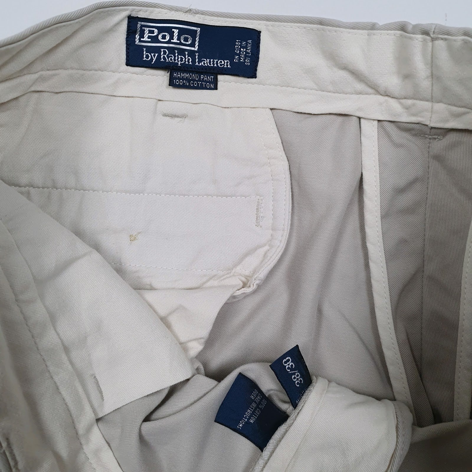 Mens Grey Polo Ralph Lauren Hammond Pant Double Pleated  Trousers