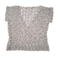 Womens Grey Unbranded Knit V Neck Jumper