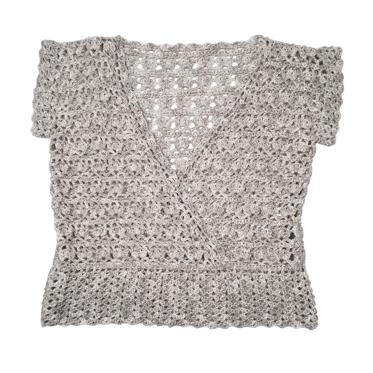 Womens Grey Unbranded Knit V Neck Jumper