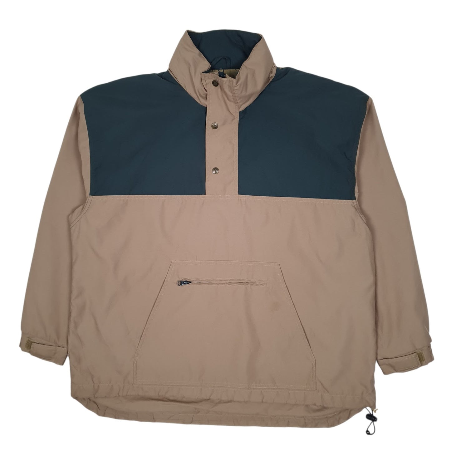 Mens Beige Lee Pullover Smock  Coat