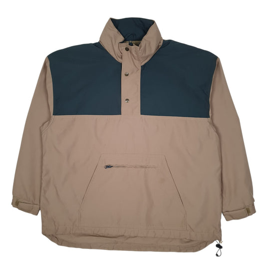 Mens Beige Lee Pullover Smock  Coat