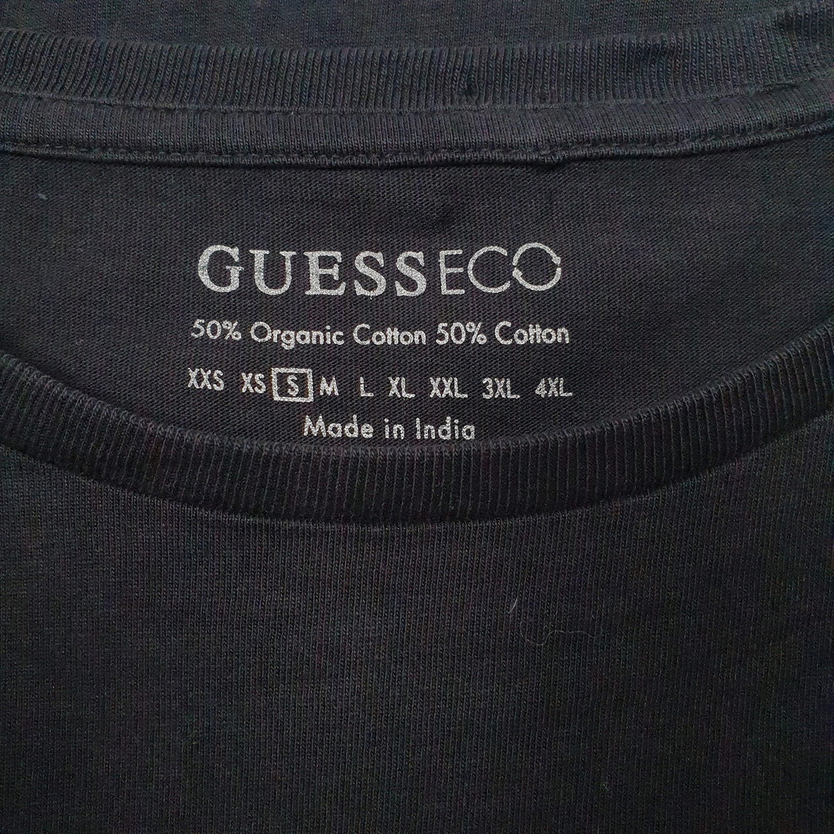 Womens Black Guess Spellout  T Shirt