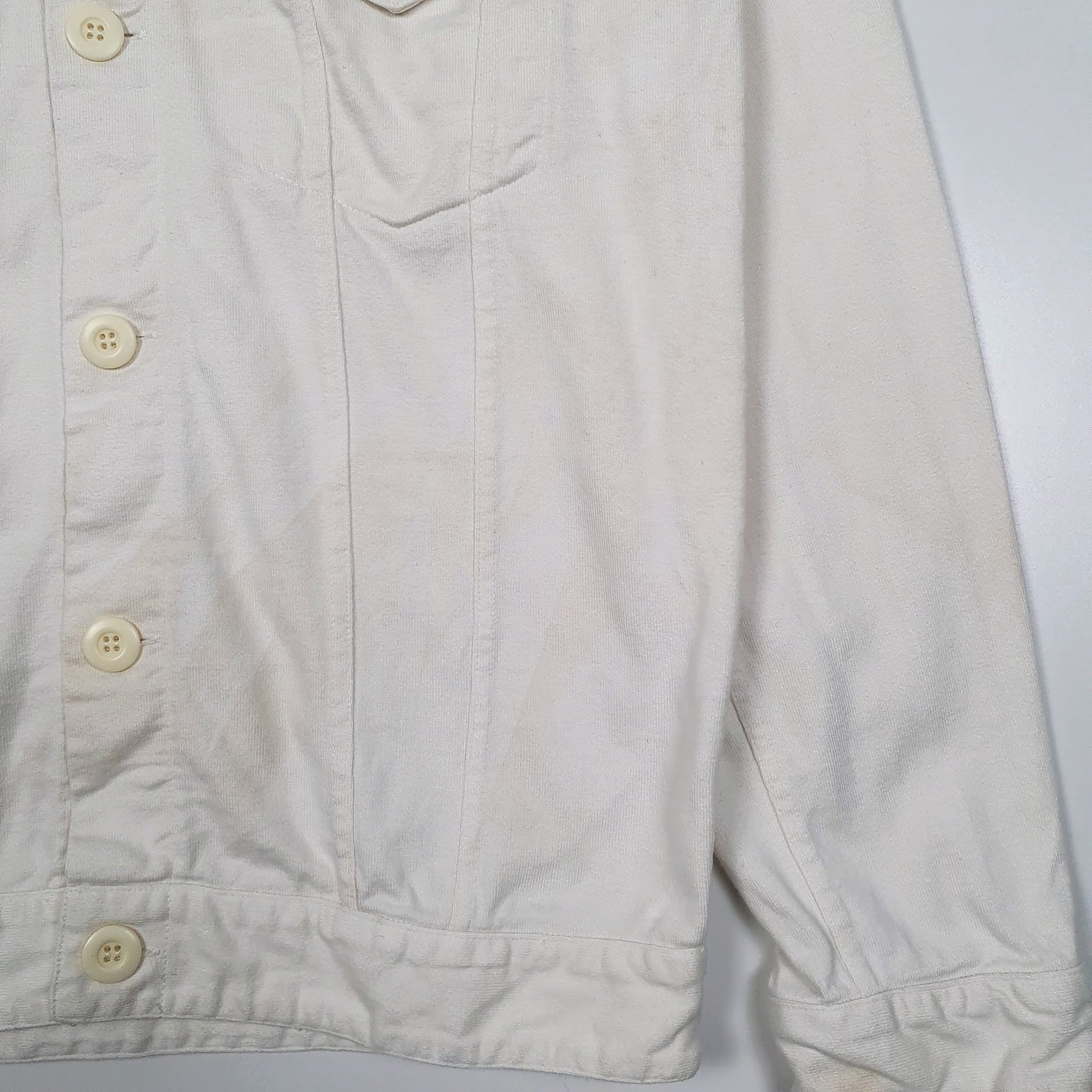 Mens White Dickies Trucker Windbreaker  Coat