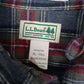 Mens Grey L.L.Bean Flannel  Shirt