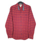 Mens Red L.L.Bean Flannel Long Sleeve Shirt