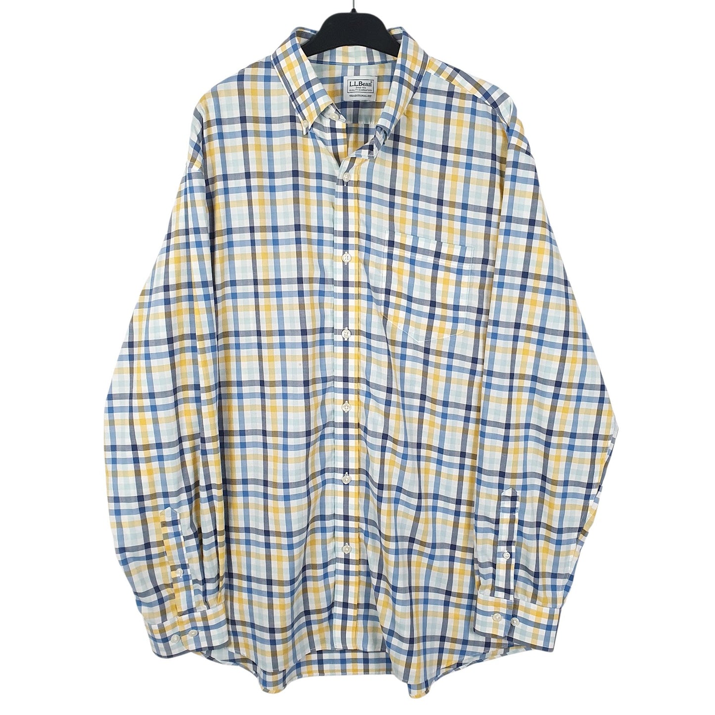 Mens Blue L.L.Bean  Long Sleeve Shirt