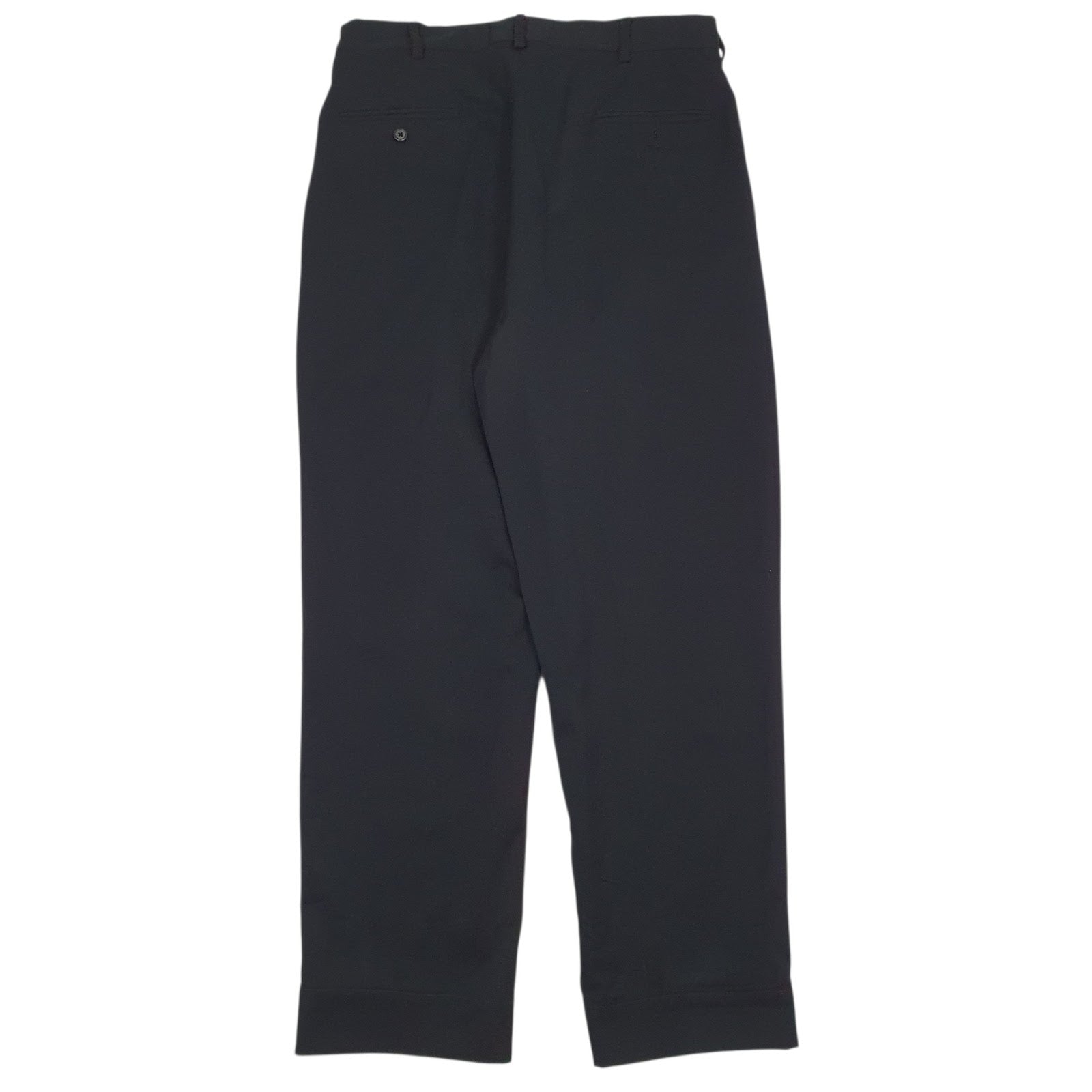 Mens Black Polo Ralph Lauren Pleated  Trousers