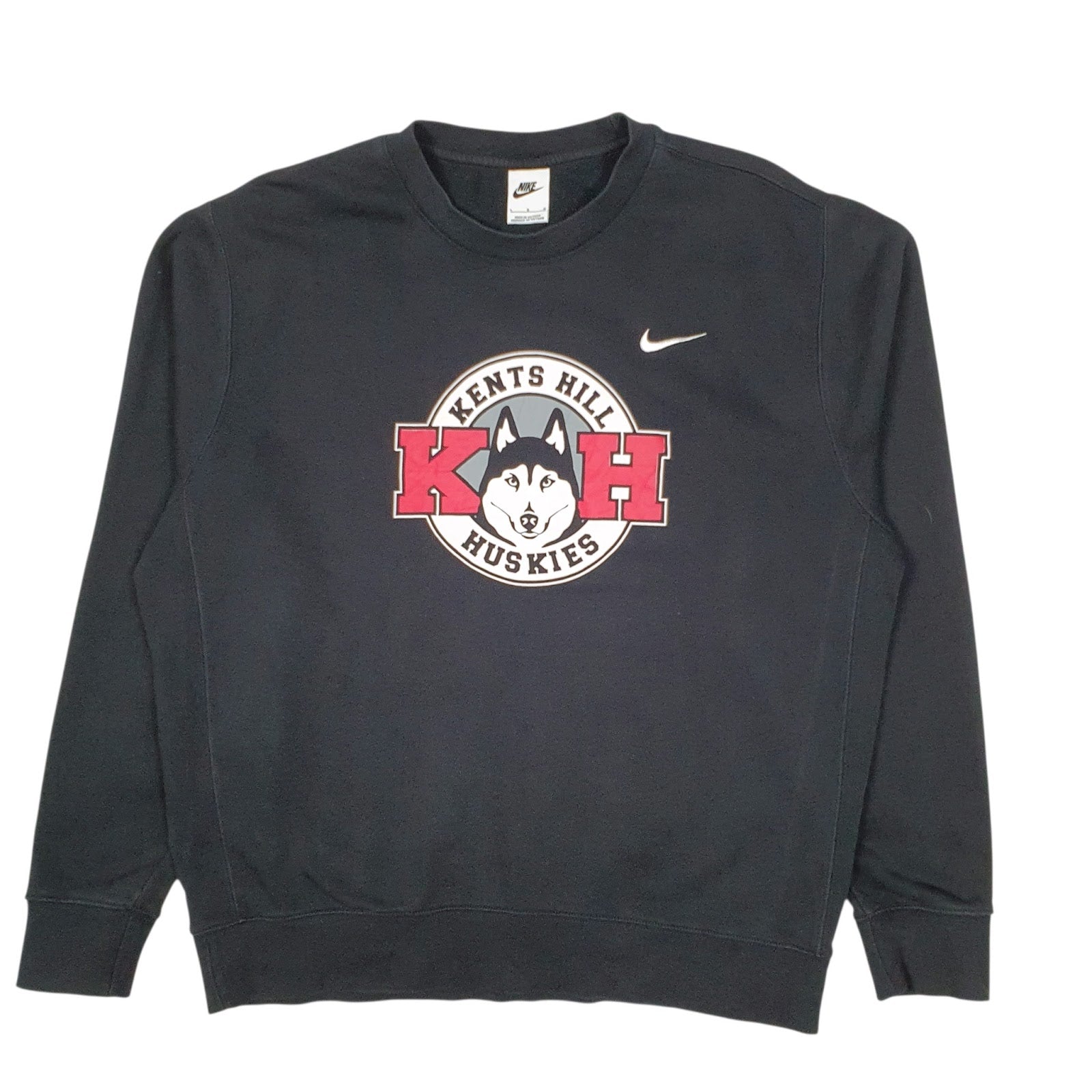 Mens Black Nike Kents Hill Huskies Crewneck Jumper