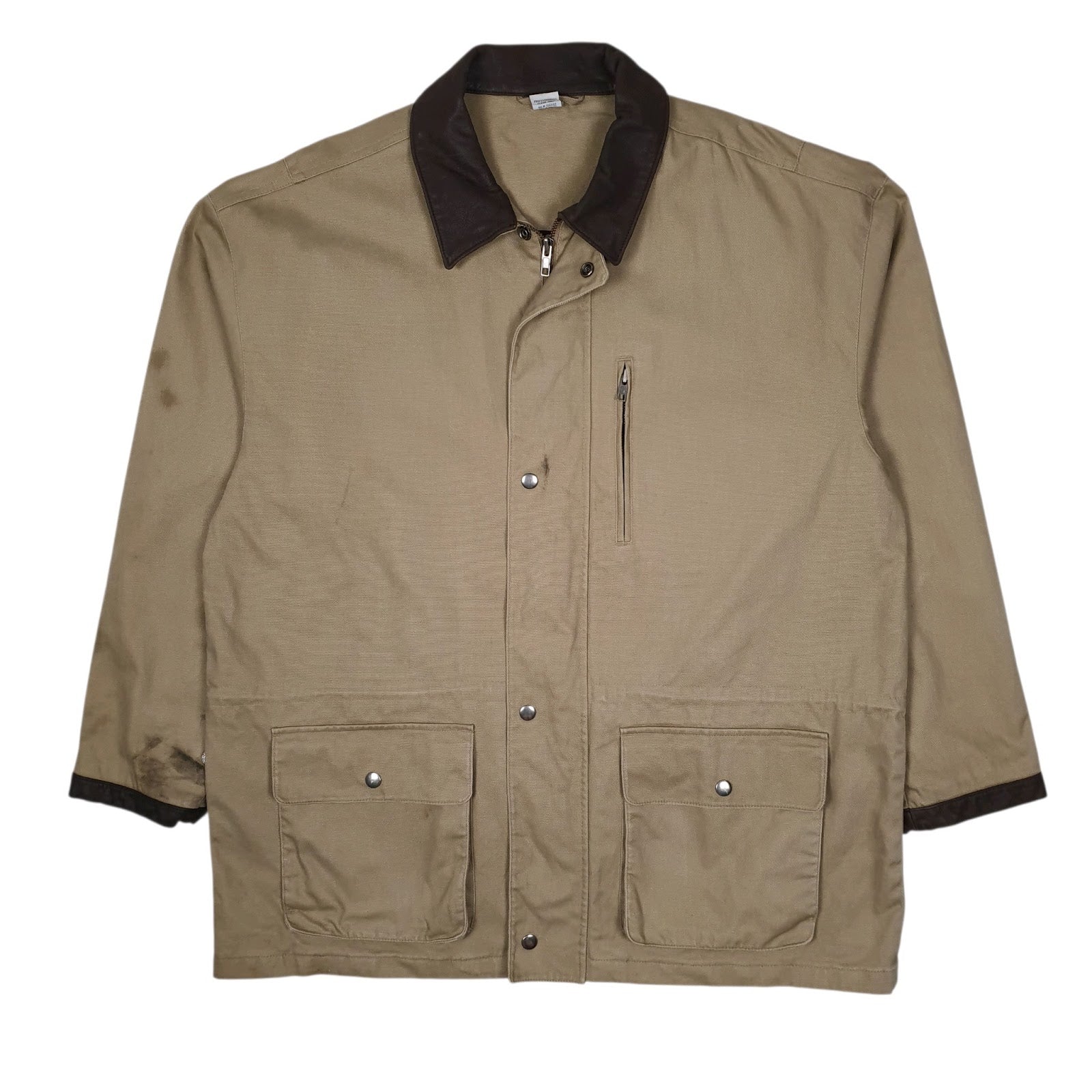 Mens Beige Marlboro Vintage 90s Field Hunting  Coat