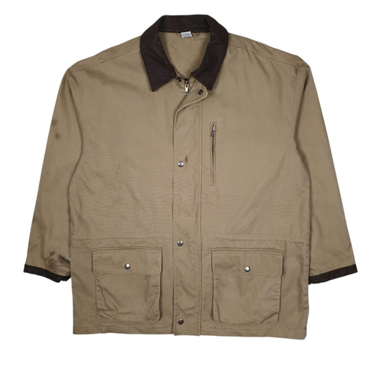 Mens Beige Marlboro Vintage 90s Field Hunting  Coat