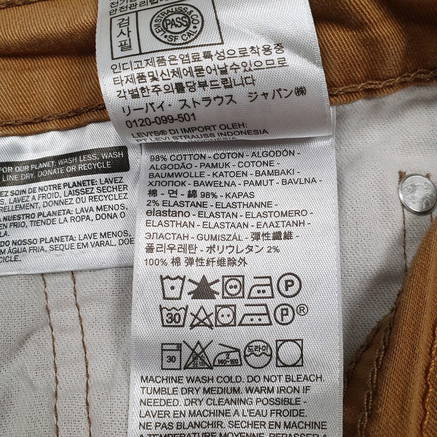 Mens Brown Levis   Jeans