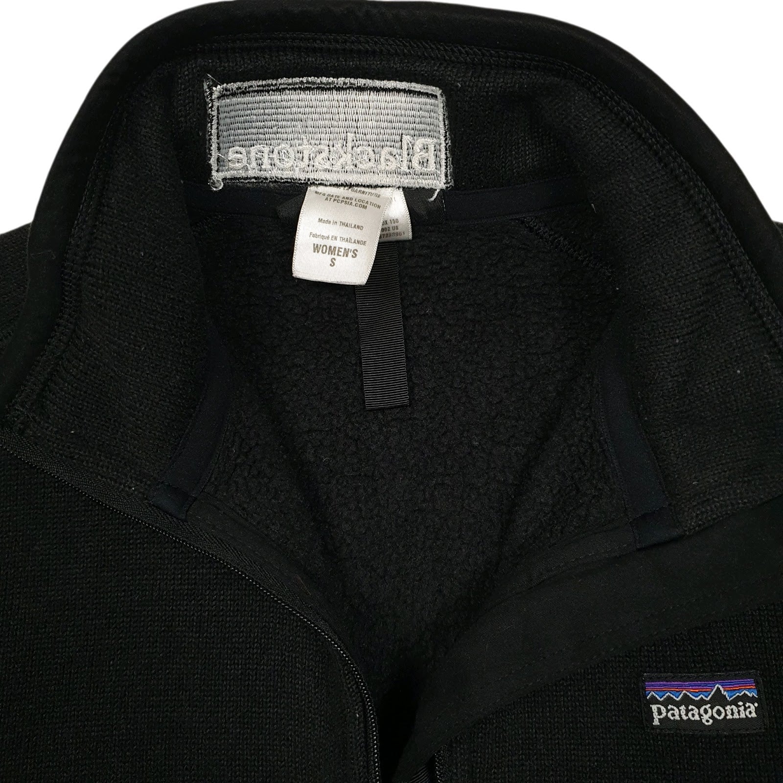 Womens Black Patagonia Better Sweater Quarter Zip Jumper