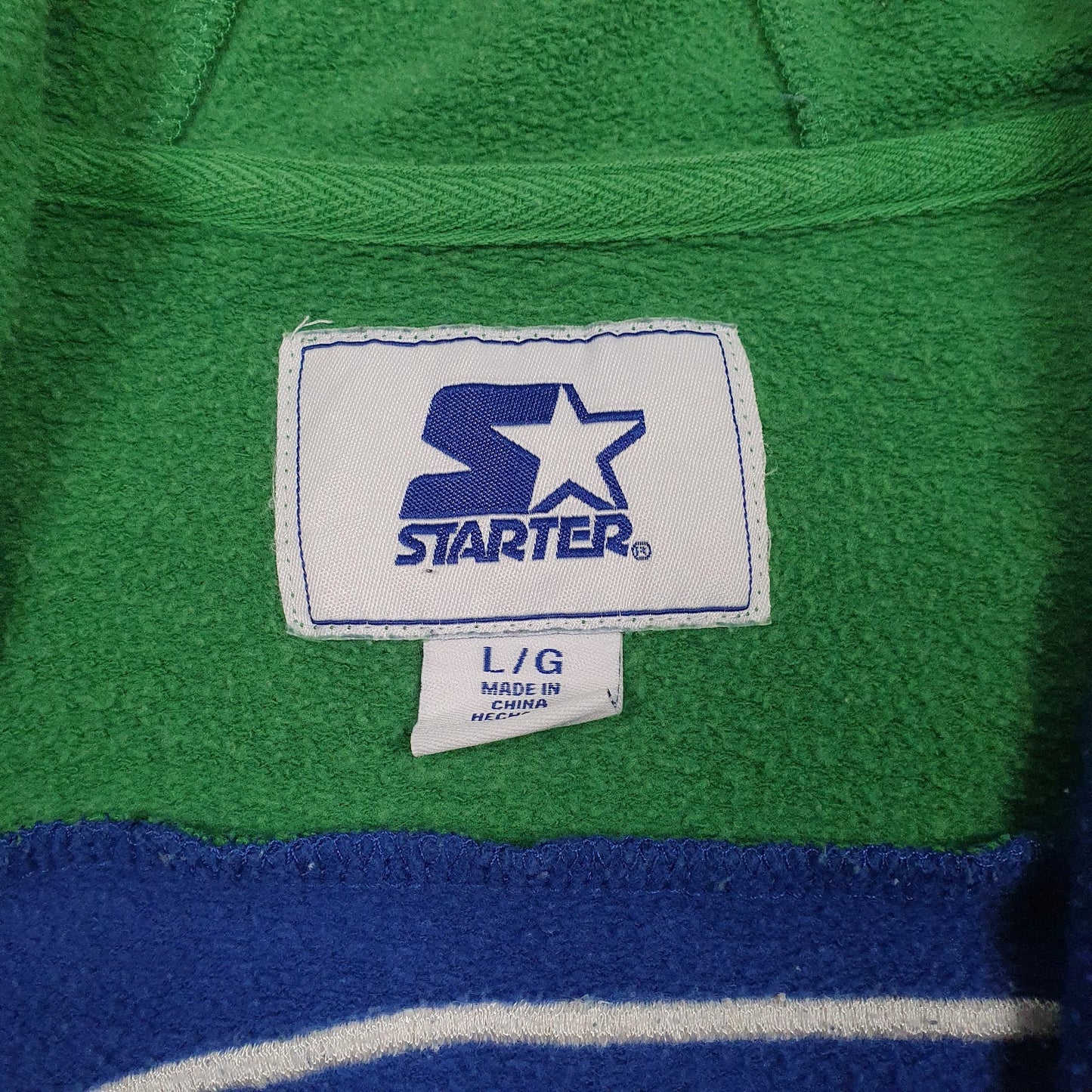 Mens Blue Starter NFL Seattle Seahawks Full Zip Jumper