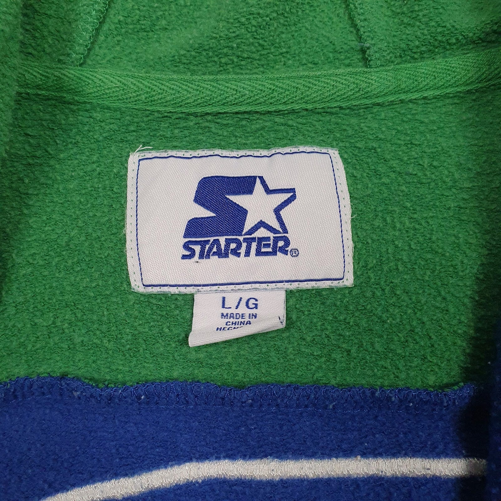 Mens Blue Starter NFL Seattle Seahawks Full Zip Jumper