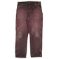 Mens Burgundy Dickies  Carpenter Trousers