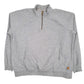 Mens Grey Carhartt  Quarter Zip Jumper