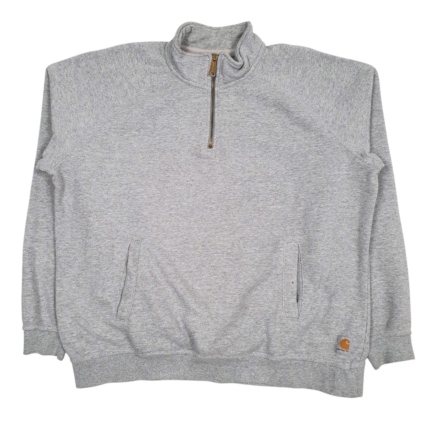 Mens Grey Carhartt  Quarter Zip Jumper